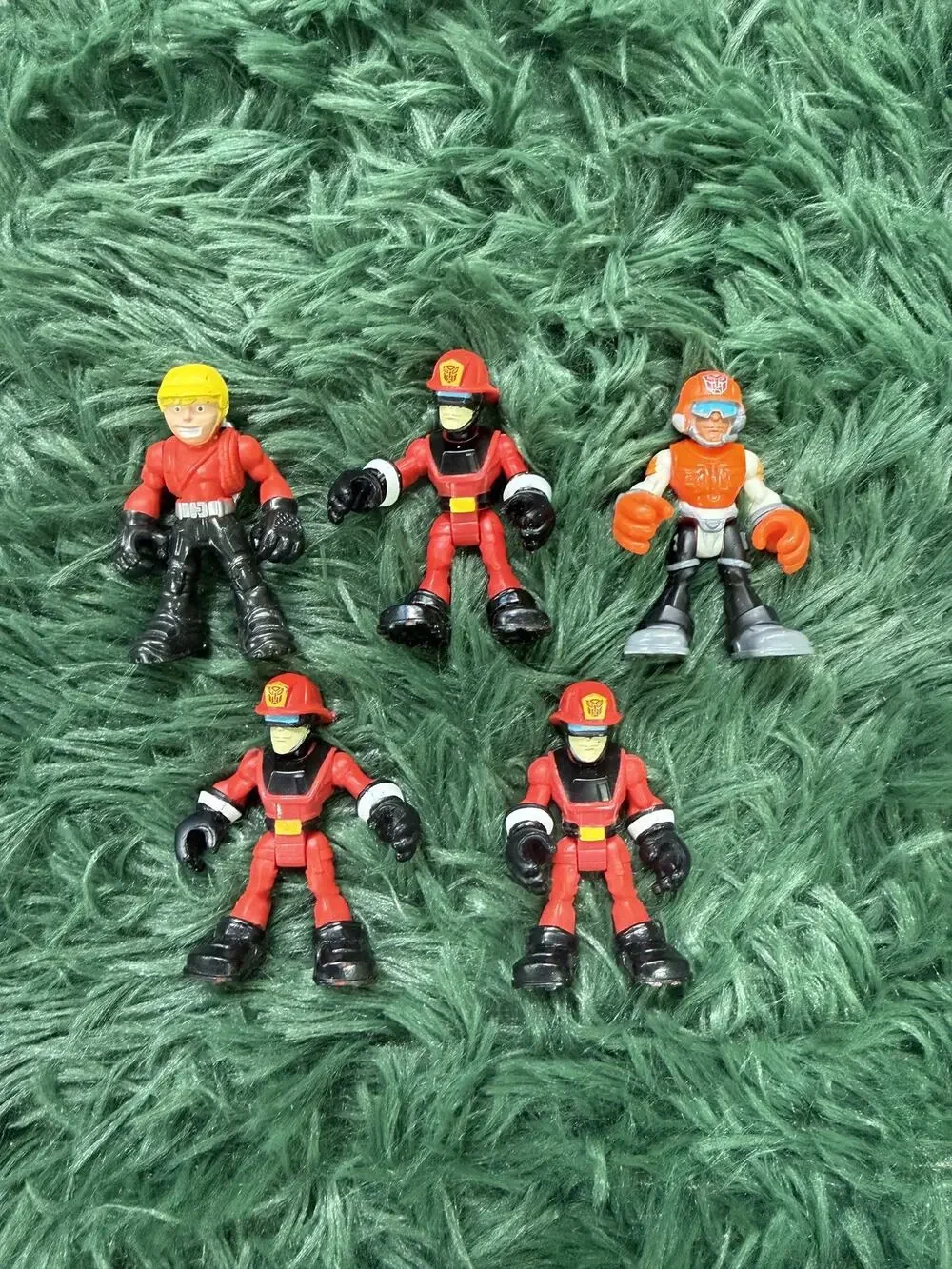 Playskool Heroes Transformers Rescue Bots Action Figures Lot of 5 Firefighters